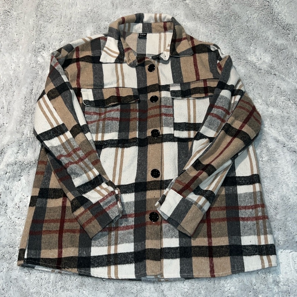 (S) SHEIN Multi-Color Flannel